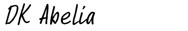 DK Abelia font preview